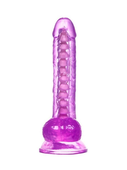 Censan Kıkırdaklı Jel Dildo Celiam, TPE, mor, 20,5 cm