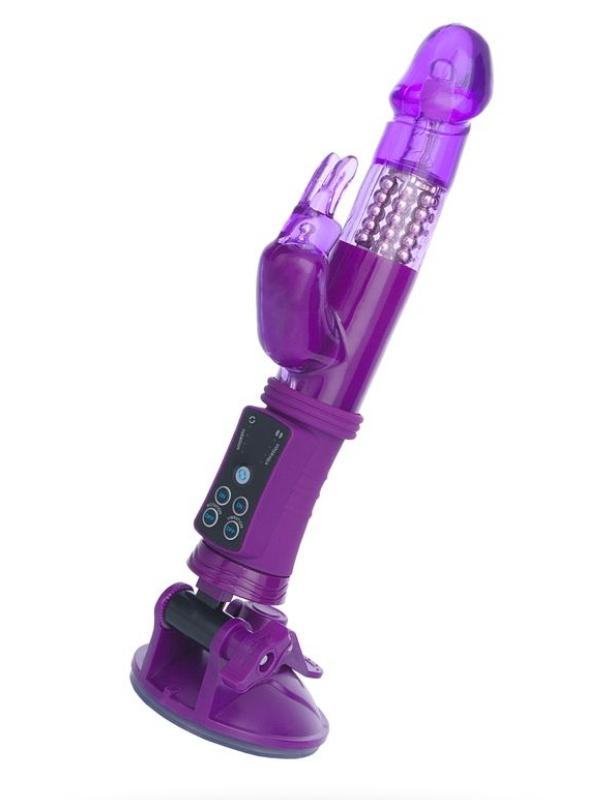 Censan Klitoral Uyarıcı Vibratör TPR Mor 22 cm
