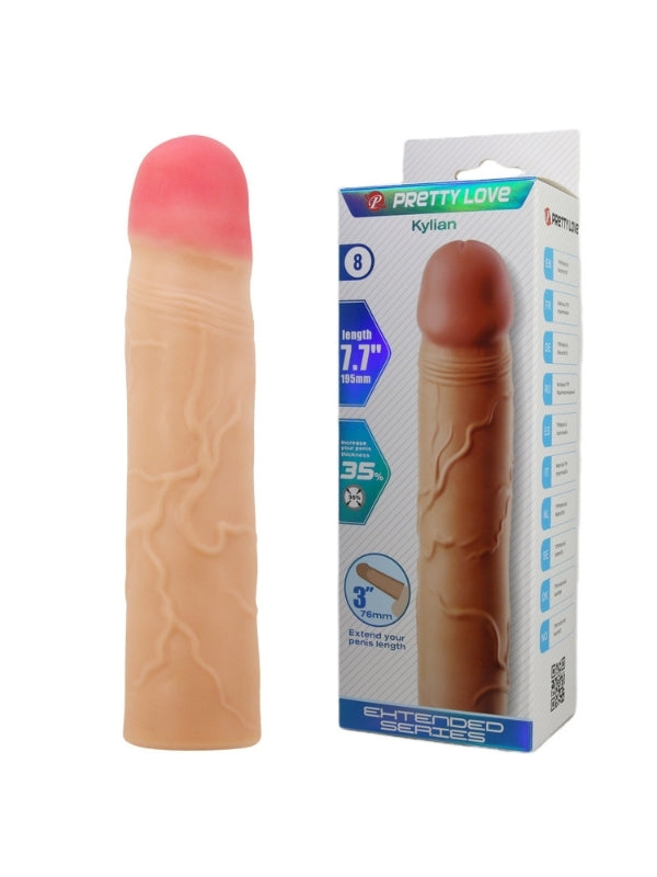 Censan Kylian Gerçek Hissiyatlı Uzatıcı Penis Kılıfı