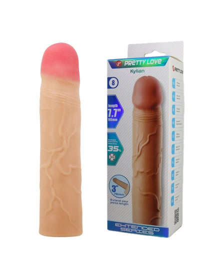 Censan Kylian Gerçek Hissiyatlı Uzatıcı Penis Kılıfı