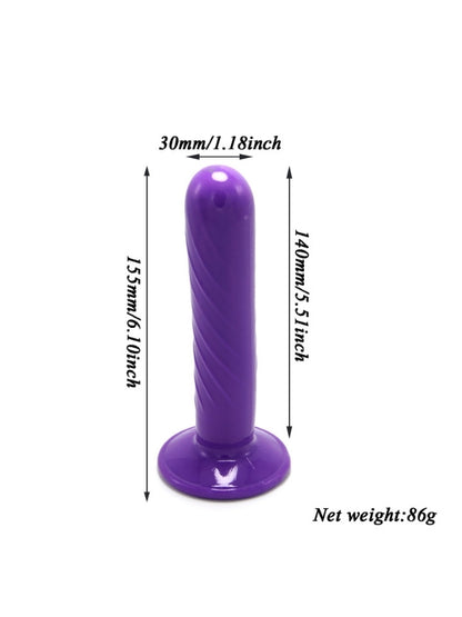 Censan Mor Double Dong Titreşimli Belden Bağlamalı Çift Taraflı Bisex Dildo Vibratör model 2