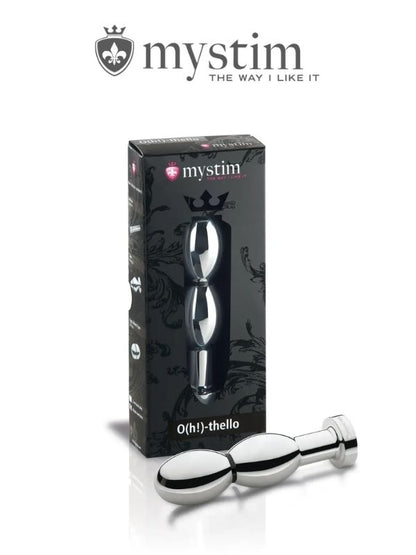  Mystim O(h!)-thello Çelik Anal ve Vajinal Elektirikli Dildo