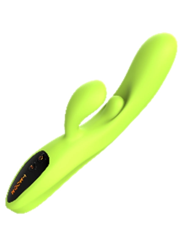  Neon Yeşil Rabbit Vibratör – Çift Uyarım, Çok Modlu Titreşim & Ergonomik Tasarım