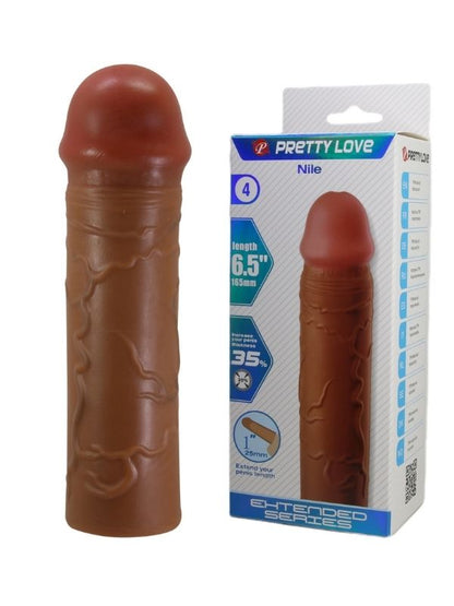 Censan Nile Gerçek Hissiyatlı Uzatıcı Penis Kılıfı Brown