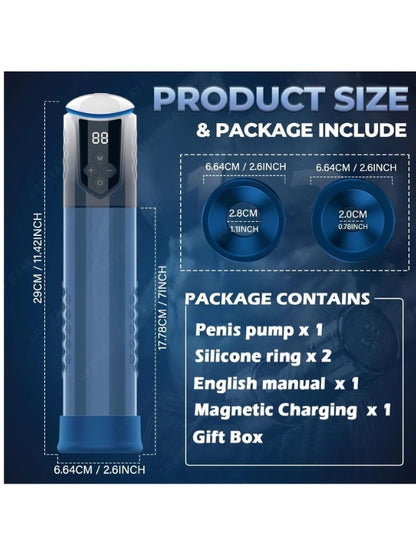 Censan Otomatik Göstergeli RGB Işıklı Penis Pompası
