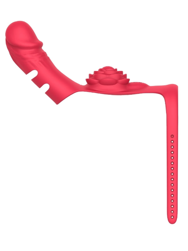 Censan Parmak takılabilir fiziksel dildo + Gül Titreşimli 2&amp;#39;si 1 arada yeni tasarım parmak vibratörü