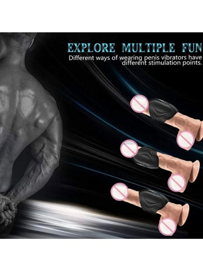 Censan Penis Massager Super Shock Glans Exerciser Titreşimli Mastürbatör