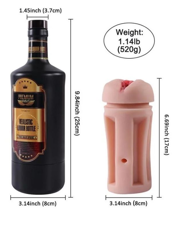 Premium Product Liquor Bottle Likor Şişesi Tasarım Vajina Mastürbatör
