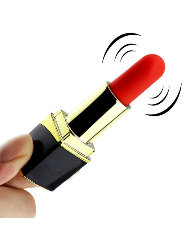  Ruj Şeklinde Mini Vibratör – 10 Mod, Şarjlı, Gizli Tasarım, Güçlü Titreşim