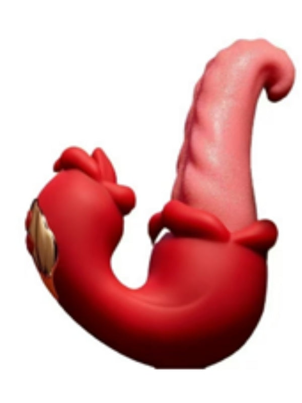  Şarjlı Çift Uyarımlı Dil Rabbit Vibratör Silikon Titreşimli