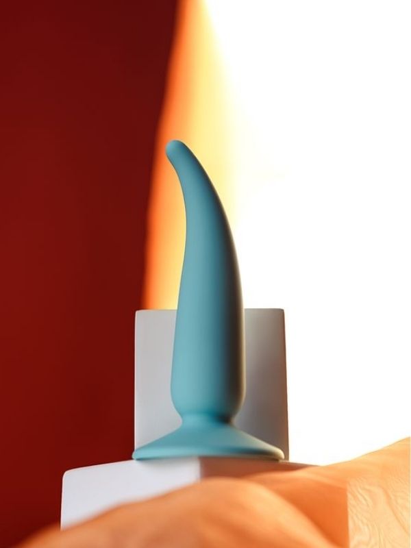  Sarru anal kılıfı silikon mavi 12,5 cm 2,7 cm