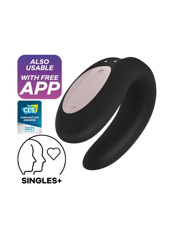  Satisfyer Double Joy Telefon Kontrollü Giyilebilir Vibratör