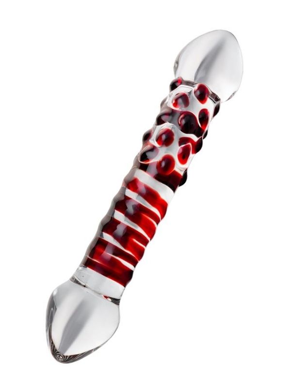  Sexus Çift Taraflı Cam Dildo 21 cm