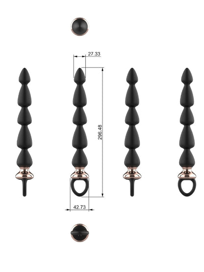  Silikon Anal Plug Seti – Kademeli Tasarım, Ergonomik Tutma Halkası, Esnek ve Yumuşak