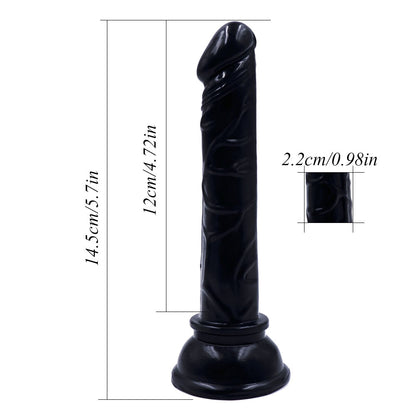 Censan Siyah Renk Gerçekçi 15CM Anal Dildo