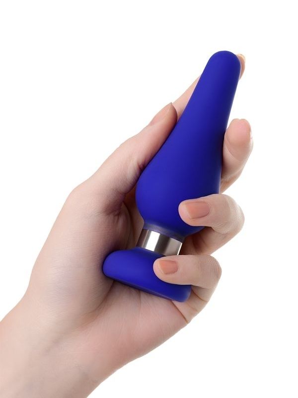  Slassic Anal Plug Boyut M Mavi 11,5 cm 3,7 cm