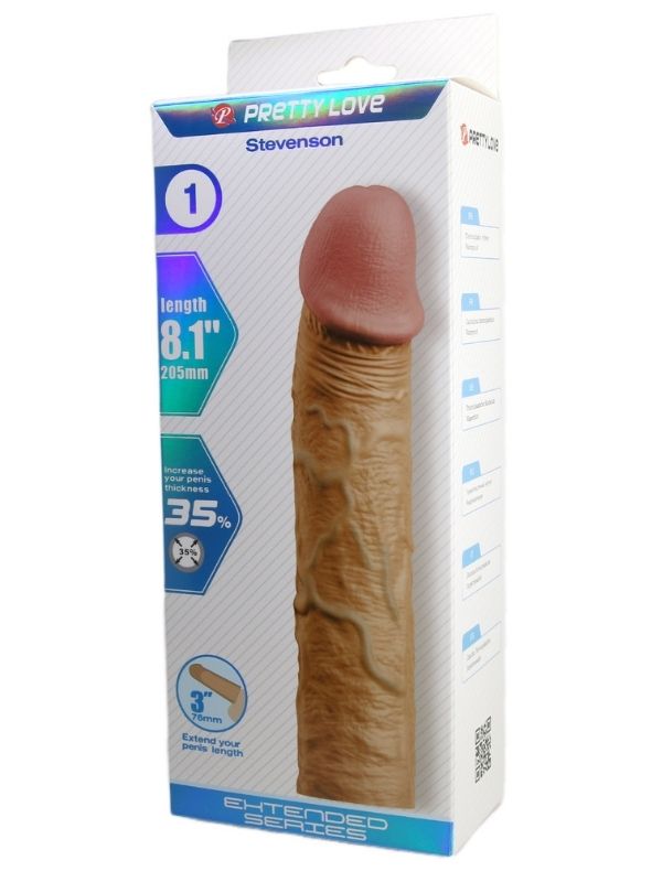 Censan Stevenson Gerçek Hissiyatlı Uzatıcı Penis Kılıfı