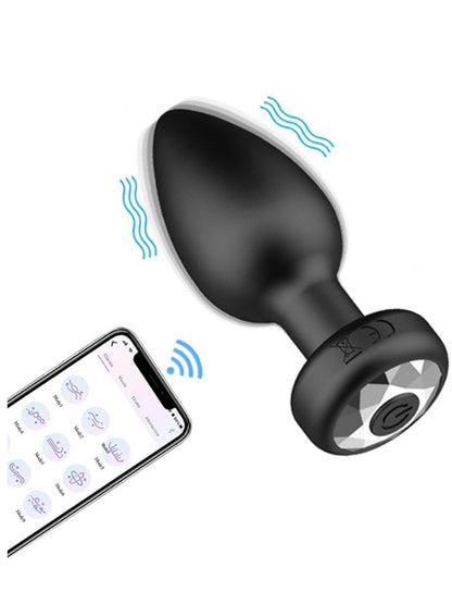  Telefon Kontrollü Titreşimli Anal plug 1