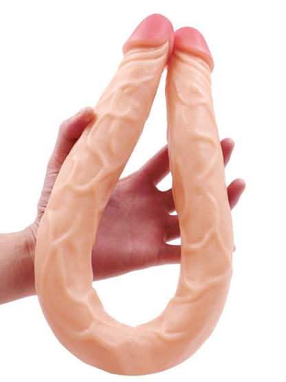  Ten Rengi 55 cm Çift Taraflı Dildo Model No:1034