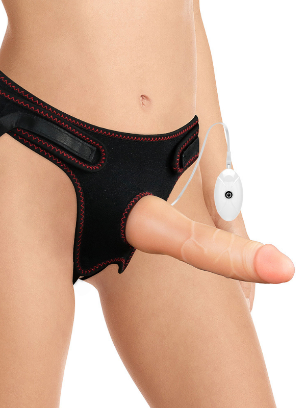  Vibrating Easy Strapon Set 7.5 İnç Belden Bağlamalı