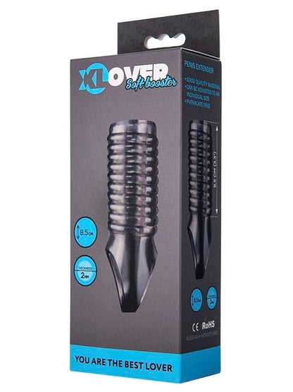 Censan Xlover Penis Kılıfı Boyut Arttırıcı Siyah Şeffaf 11 cm