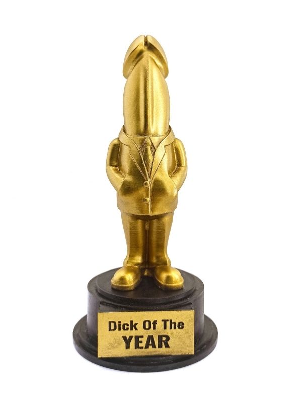 Dick Of The Year – Esprili Masaüstü Ödül Heykeli Model 1