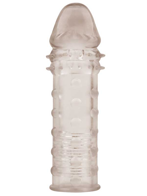 Extra Texture Sleeve Tırtıklı Penis Kılıfı - Gri