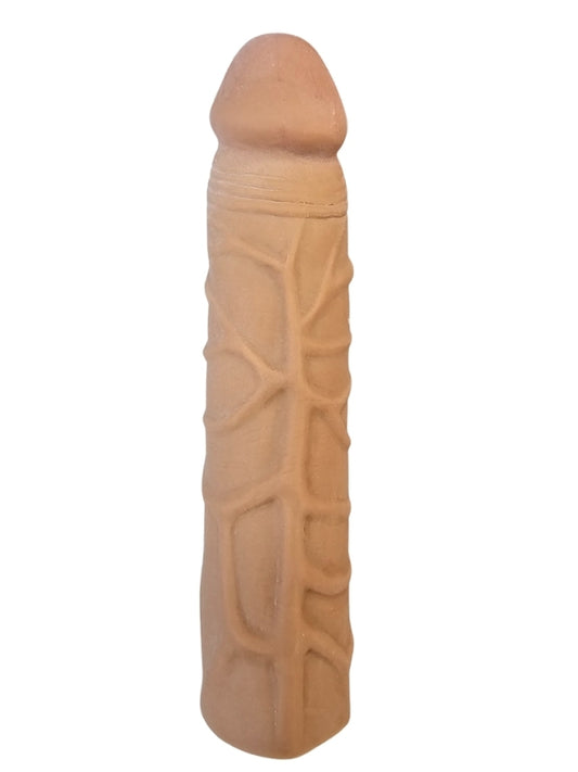 Gerçekçi Melez Penis Kılıfı Et Dokusunda 17 cm