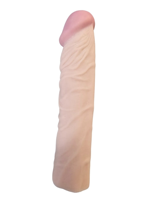 Gerçekçi Penis Kılıfı Et Dokusunda 19 cm