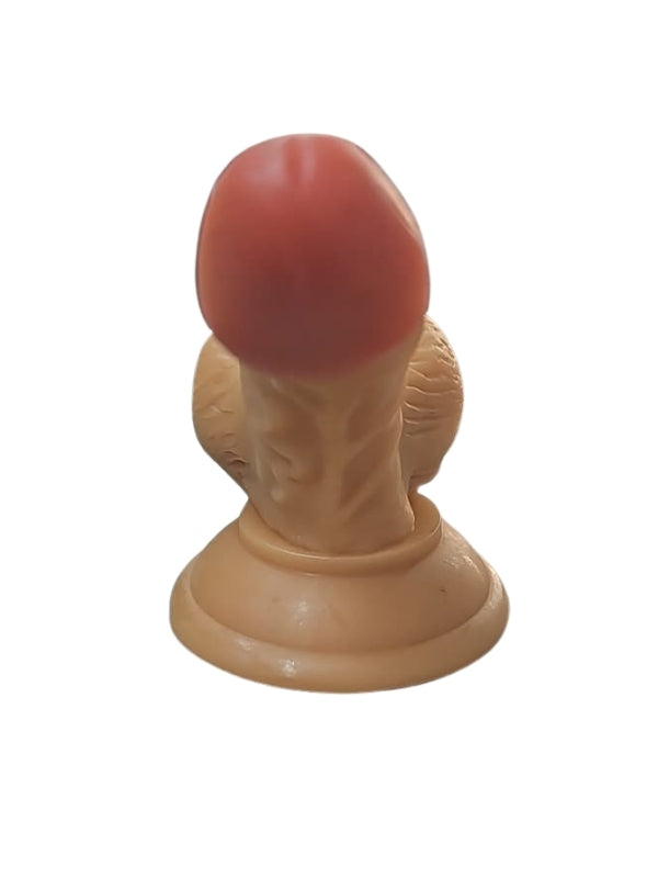 Gerçekçi Testisli Melez Dildo 15.5 cm
