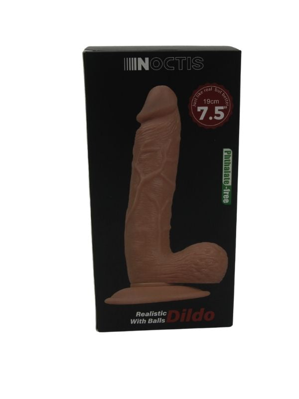 Noctis Gerçekçi Realistik Testisli Dildo 18 cm