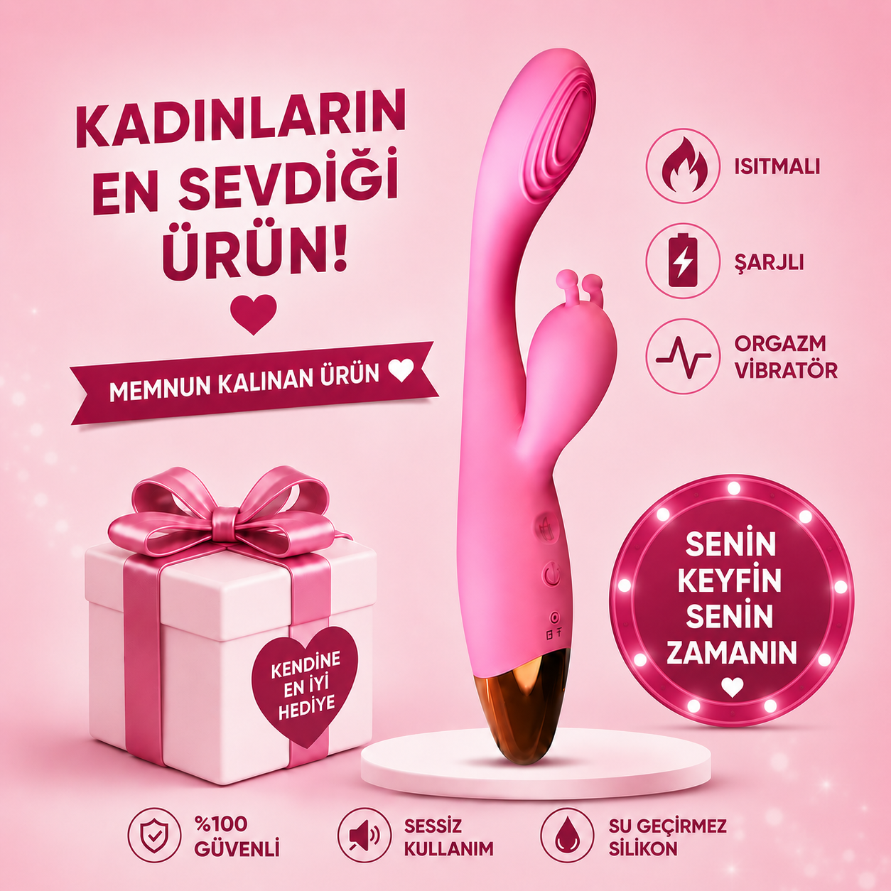 Born To Feeling Isıtmalı Vibratör
