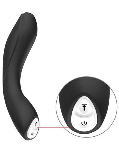 Xuanai Elbow Bükülebilir Eğik Şarjlı Vibratör - Siyah